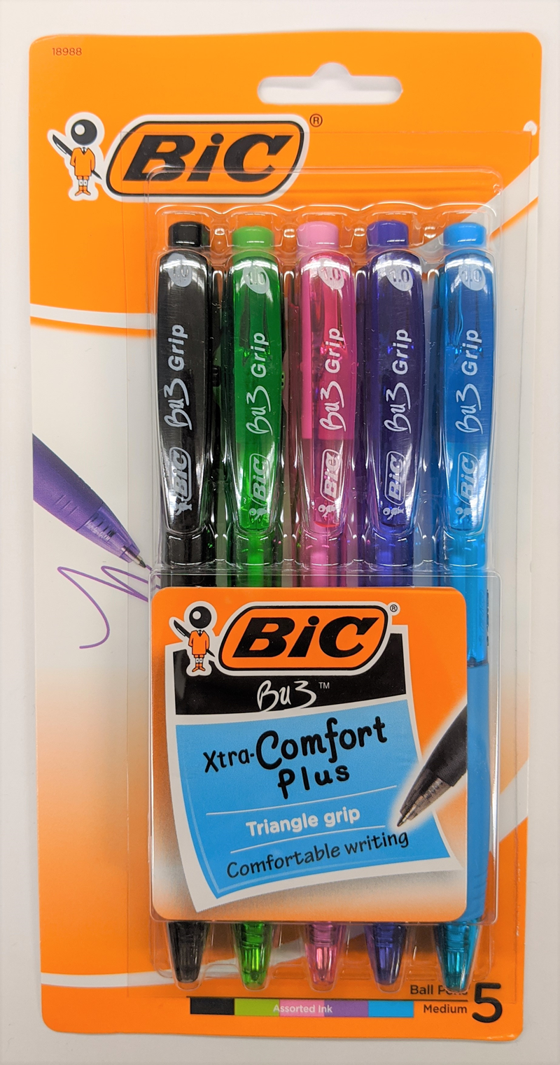 Bic Bu3 Assorted Ink Ball Pens (SKU 10592908115)