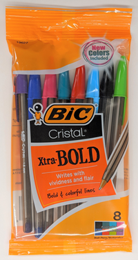 BIC CRISTAL ASSORTED INK BALL PENS