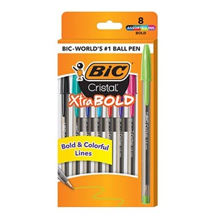 Bic - Xtra Bold Assorted Pens - 8 Ct