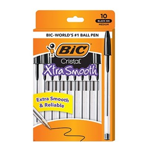 Bic - Xtra Smooth Black Pens - 10 Ct
