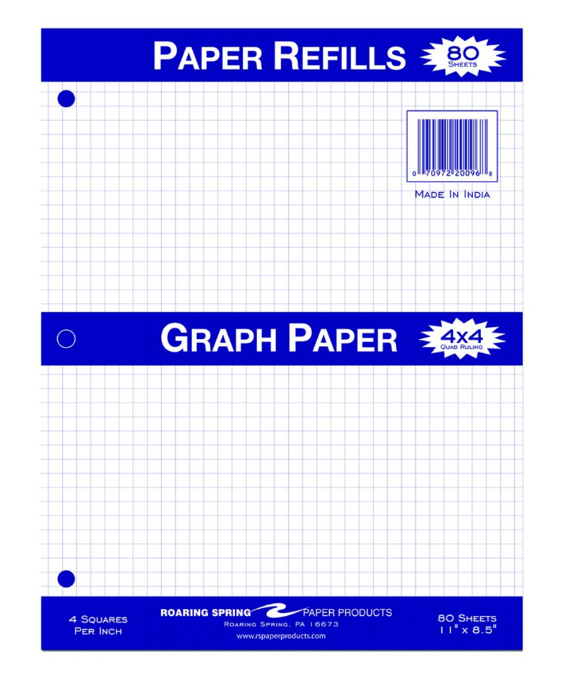 Graph Paper Refills 80 Sheets (SKU 10641941122)