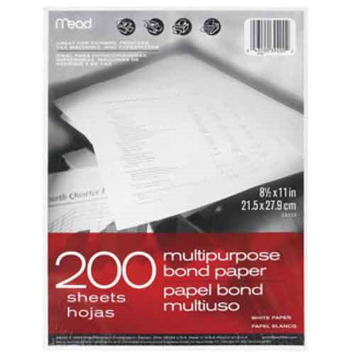 Mead Multi-Purpose Paper 200 Ct (SKU 10726259115)