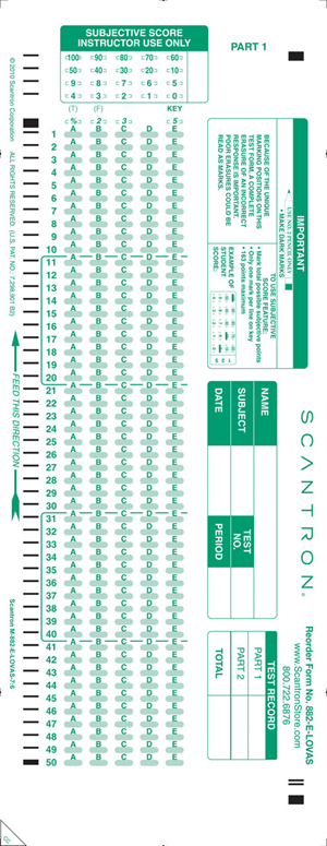 Scantron - 6Pk 882-E-Lovas (6000/Ctn)