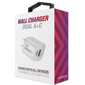 Smashcharge - 20W Dual A+C Wall Charger
